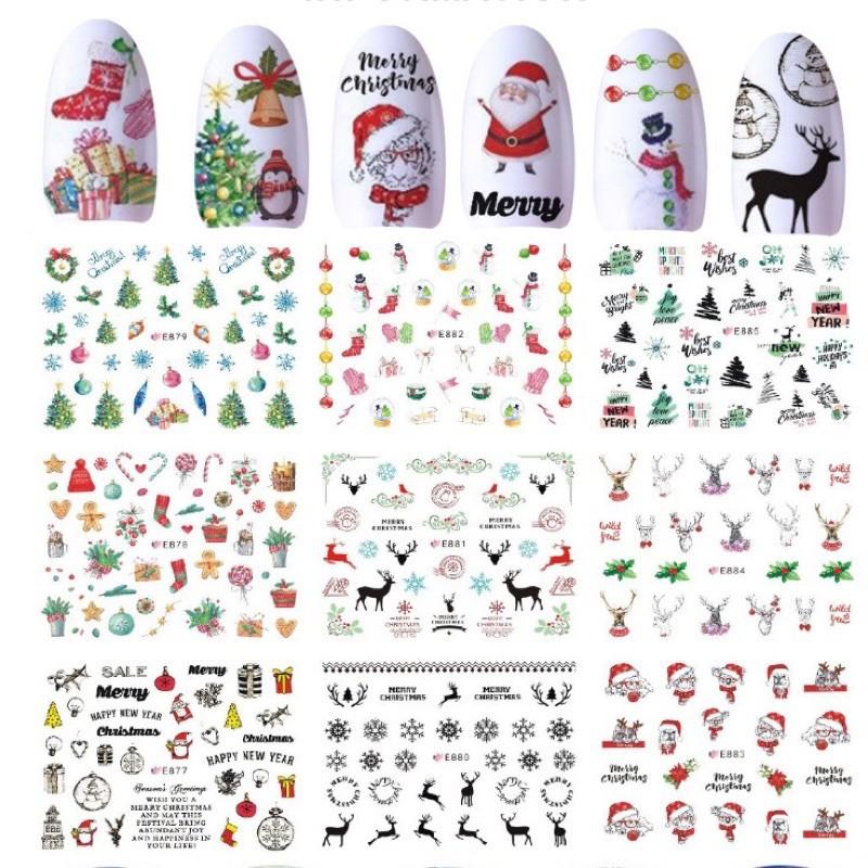燙金指甲貼、聖誕指甲貼、聖誕裝飾、彩繪指甲、彩繪指甲DIY,聖誕風格-細節圖4