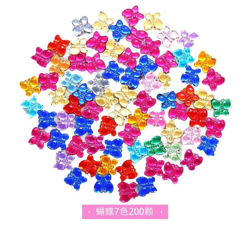 彩色壓克材料包 鑽石材料包、勞作材料、壓克力材料包 壓克力彩鑽貼組合（大小混合款）壓克力彩鑽貼 壓克力材料包 壓克力彩鑽-細節圖3