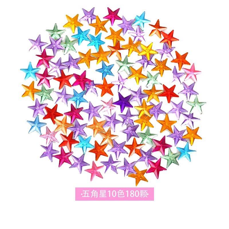 彩色壓克材料包 鑽石材料包、勞作材料、壓克力材料包 壓克力彩鑽貼組合（大小混合款）壓克力彩鑽貼 壓克力材料包 壓克力彩鑽-細節圖4