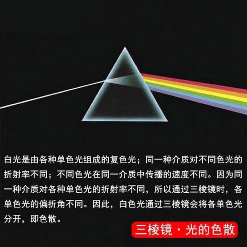 三稜鏡教具  三稜鏡和被色散的光線 三稜鏡 彩虹教具 透光教具 物理教具 物理教學 光學教具 物理光學-細節圖4