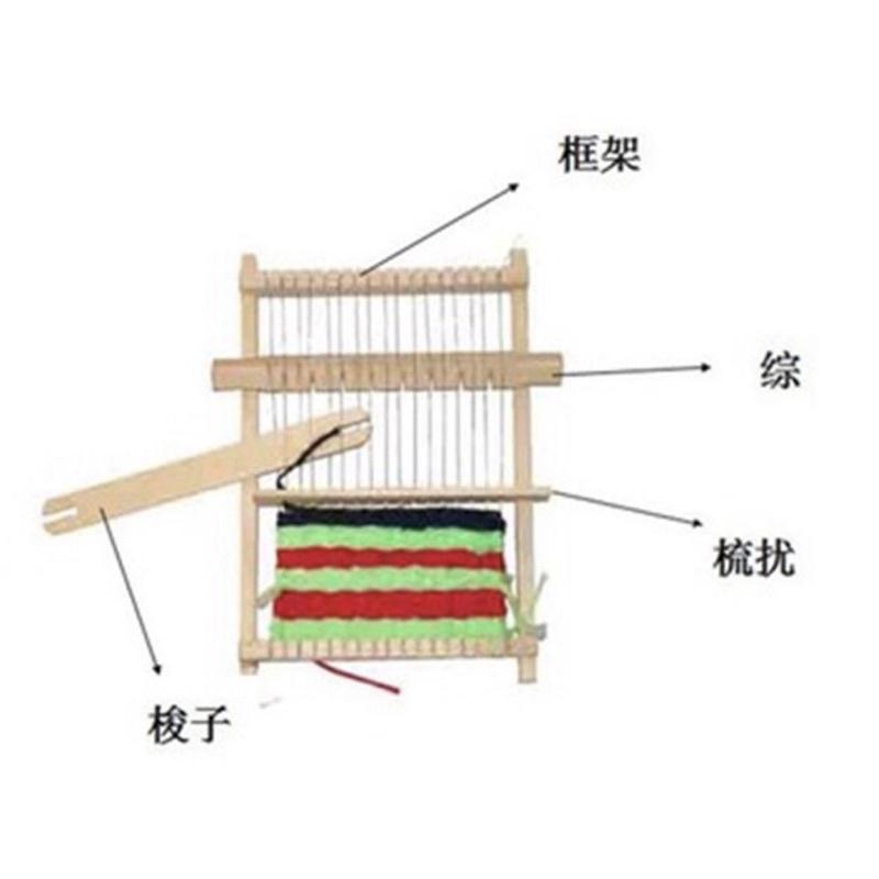 織布機 益智toi 手工 織布機 物理玩具 手工玩具 培育玩具 DIY織布機 角落區域教具 毛線編織器 編織器-細節圖4