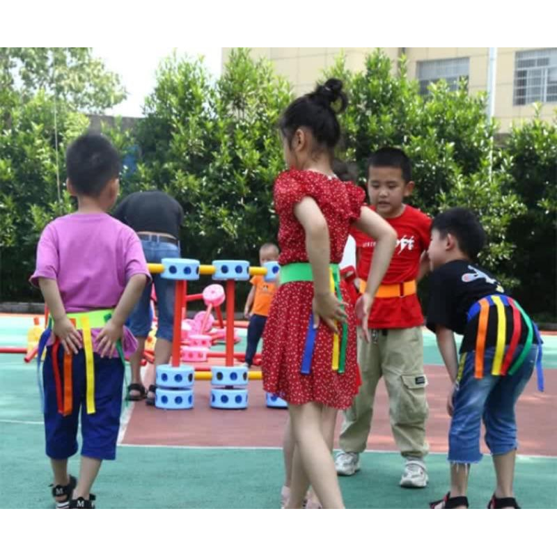 遊戲追逐腰帶(顏色隨機) 抓尾巴遊戲///五組1組 團康遊戲 抓尾巴 追逐遊戲 顏色認知 鬼抓人遊戲-細節圖2