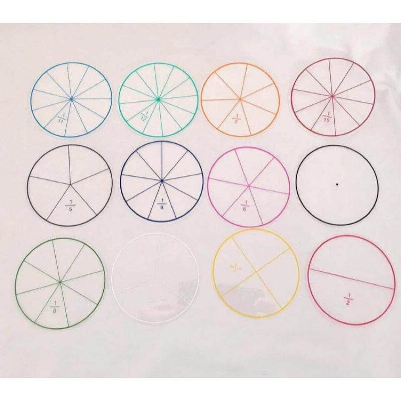 透明分數片😊+1=2組、分數片 分數-細節圖2