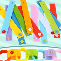 可扣彩虹手環 一組20入 環環相扣桌遊 弱視訓練 練習釦釦子 手眼協調 釦子桌遊