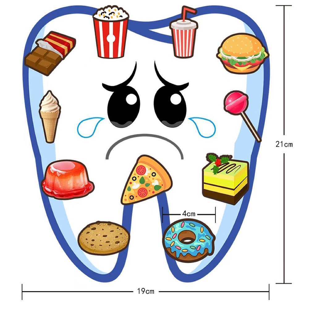 牙齒健康教育組｜好牙壞牙分類教具｜口腔保健早教遊戲卡｜親子互動認知貼紙組-細節圖2