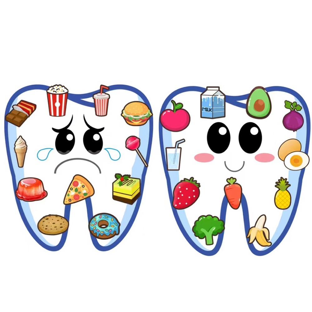 牙齒健康教育組｜好牙壞牙分類教具｜口腔保健早教遊戲卡｜親子互動認知貼紙組-細節圖4