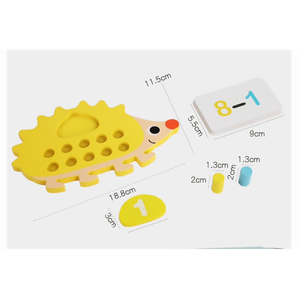 奇數與偶數  刺蝟數學教具  1-10加減法運算 學習10以內的算式與數量分解 認識數字  刺蝟桌遊 數學-細節圖4