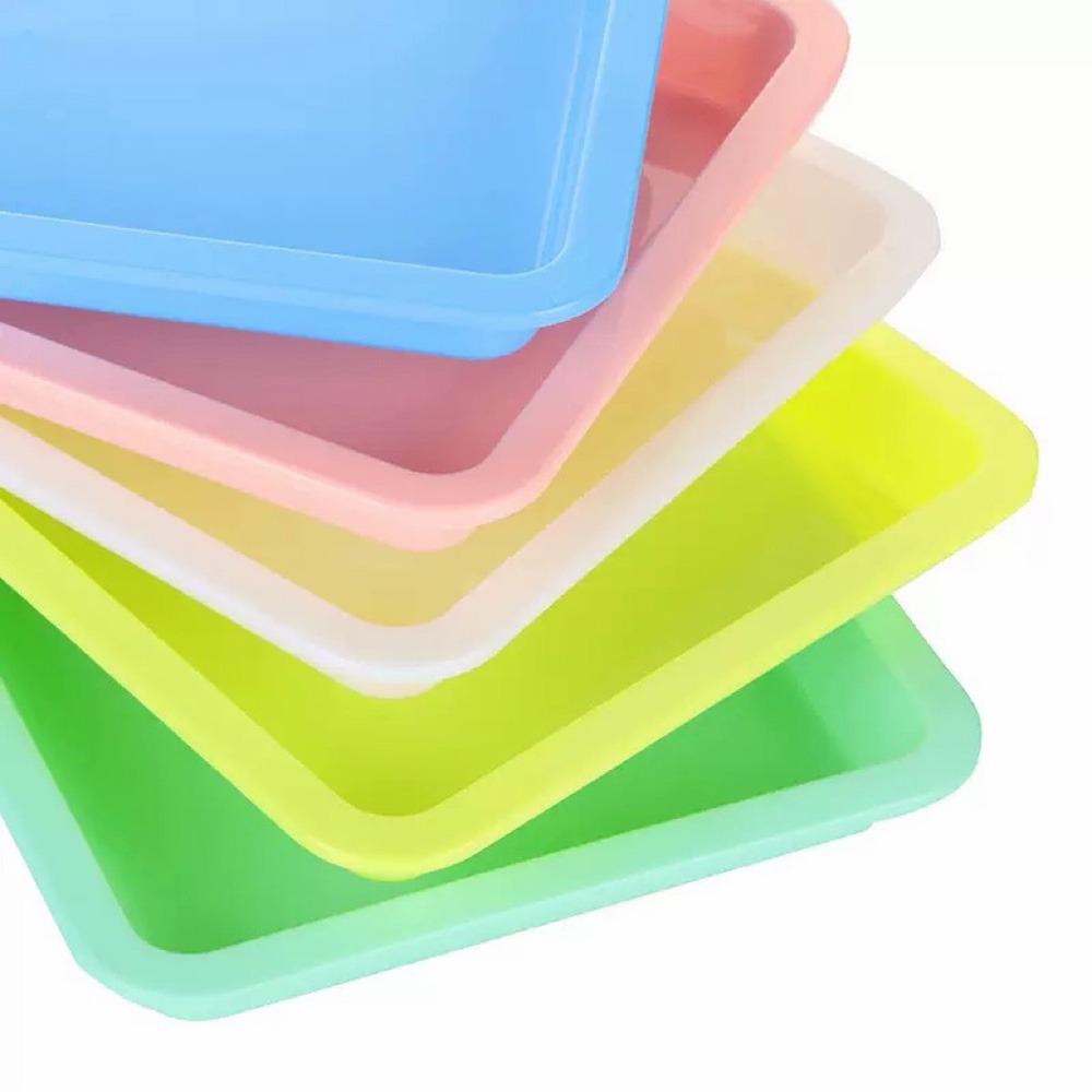 多色感統教學托盤 5個顏色隨機 彩色托盤分類收納盤 托盤-細節圖4