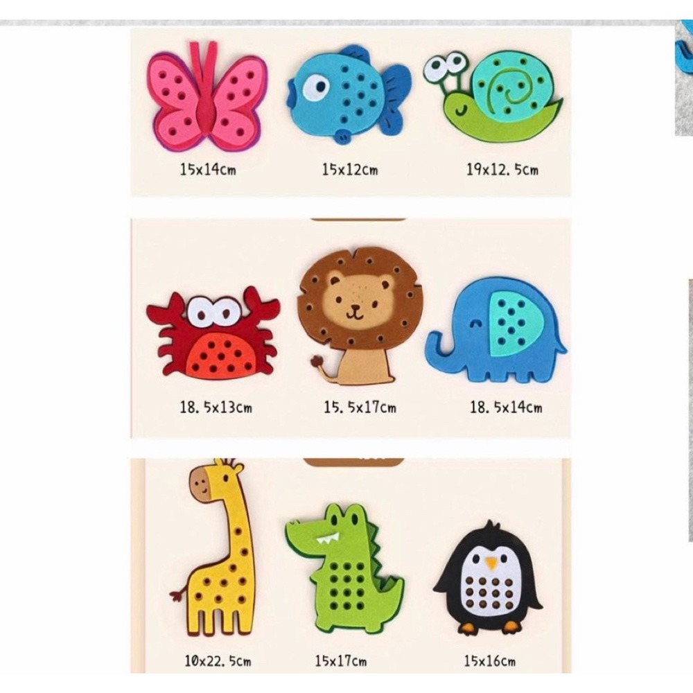 穿珠訓練板 木球夾取遊戲 3款各一 動物穿珠訓練板-細節圖3