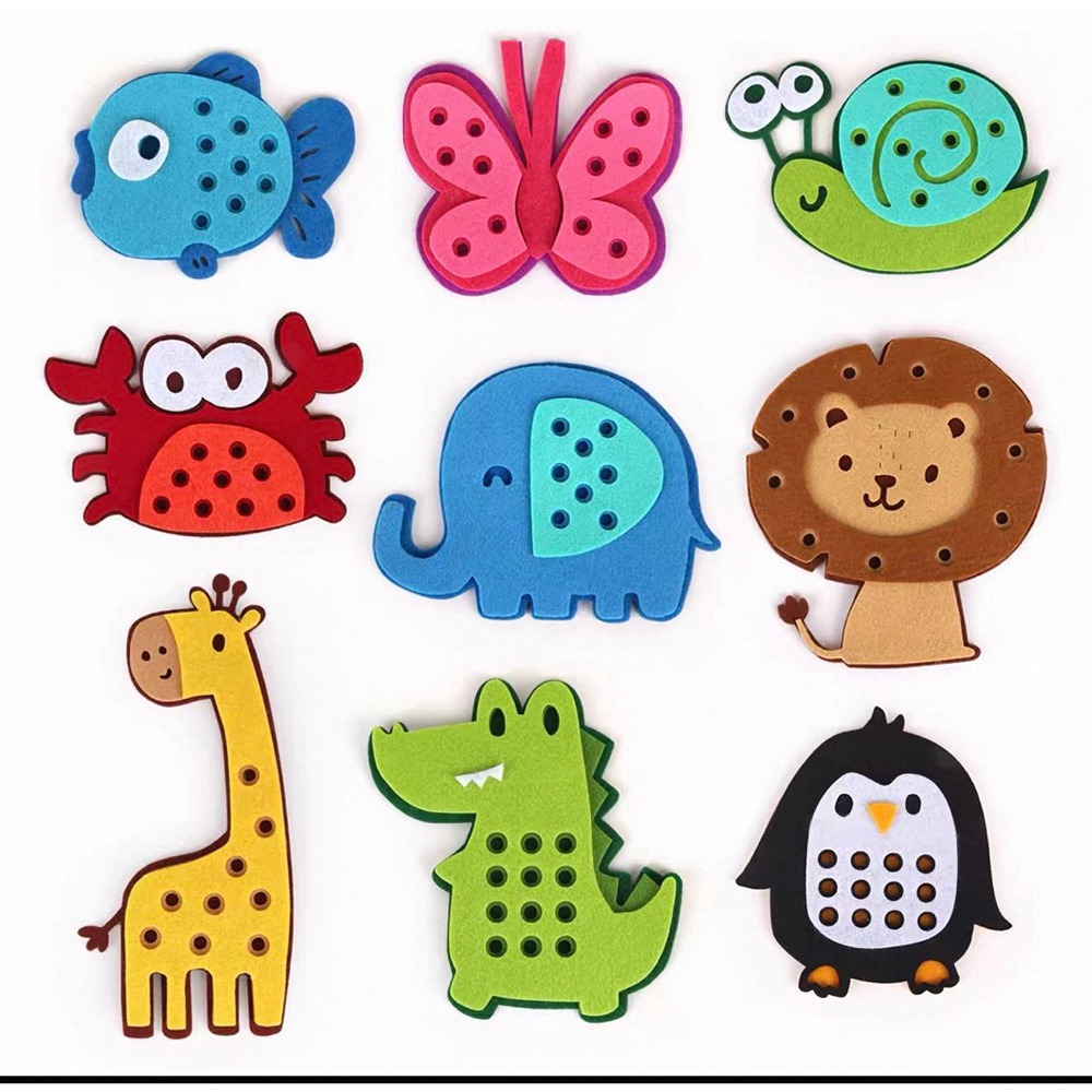 穿珠訓練板 木球夾取遊戲 3款各一 動物穿珠訓練板-細節圖5