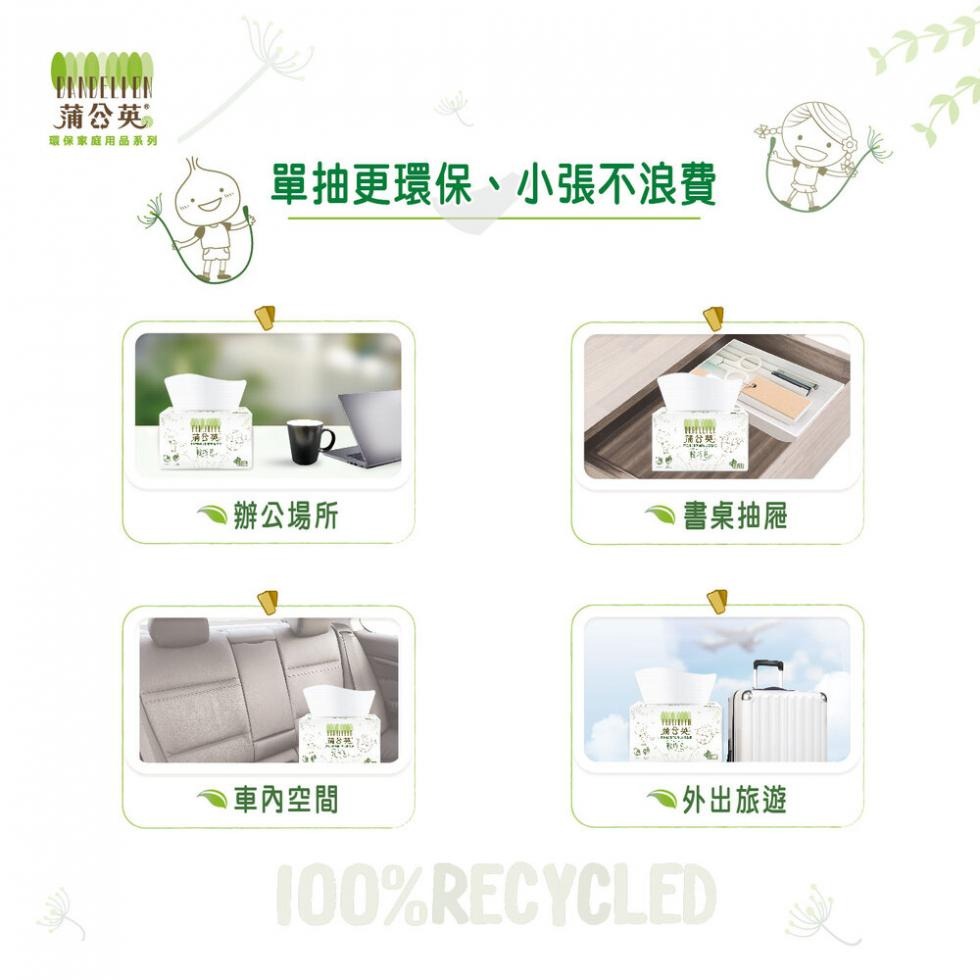 蒲公英 環保 抽取式 衛生紙 輕巧包120抽*20包*6串/箱 #正隆 #蒲公英  #環保 #新包裝 #免運費-細節圖4