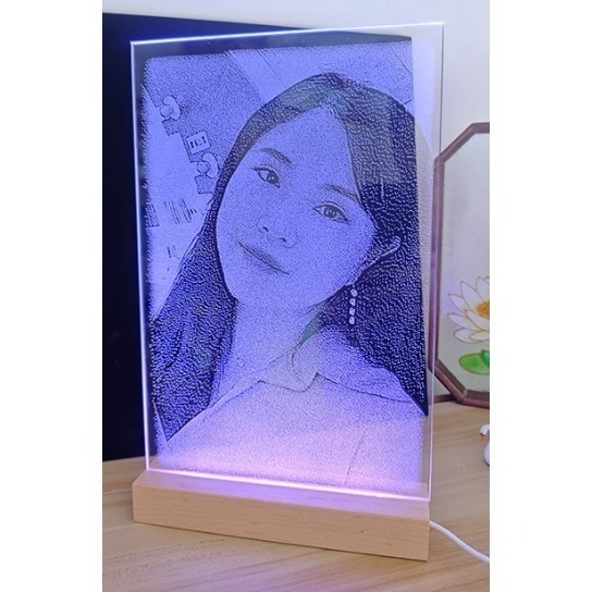 [台灣製作快速出貨] 客製 錘子畫 玻璃畫 婚禮小物 手工雕刻畫 生日禮物 情人節 禮物 藝術 紀念品 婚紗轉印 鎚子畫-細節圖6