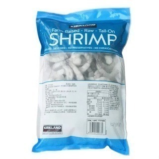 【同件宅配2件免運】柯克蘭 冷凍帶尾特大養殖生蝦仁🍤908g（31-40隻）-細節圖2