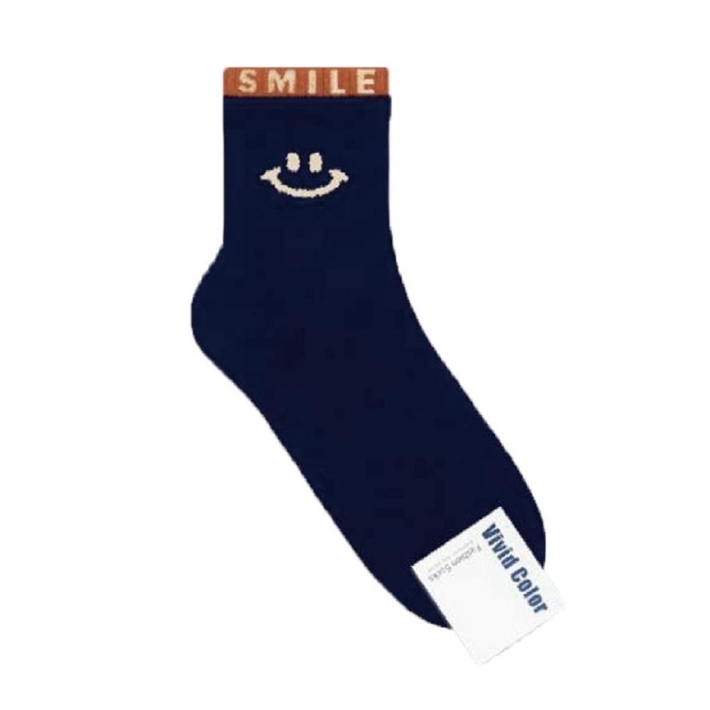 【Caramella】微笑襪 中筒襪 笑臉襪 可愛襪子 女生襪子 韓國襪子 韓國長襪 SOCKS 襪子 微笑襪子 棉襪-細節圖2