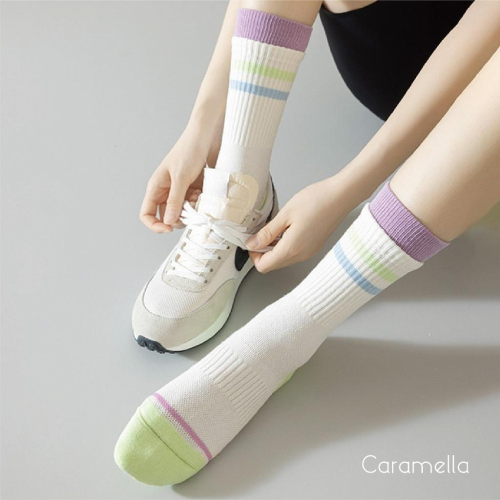 【Caramella】女襪 運動襪 毛巾襪 運動短襪 中筒襪 學生襪 素色襪子 機能襪 襪子 棉襪 彈力襪 SOCKS