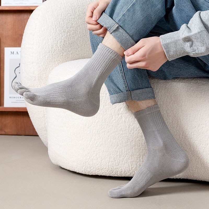 【Caramella】襪子 分趾襪 襪子中筒襪 女襪 五趾襪 5趾襪 五指襪 5指襪 男襪 學生襪 棉襪 中筒襪 素色襪-細節圖7