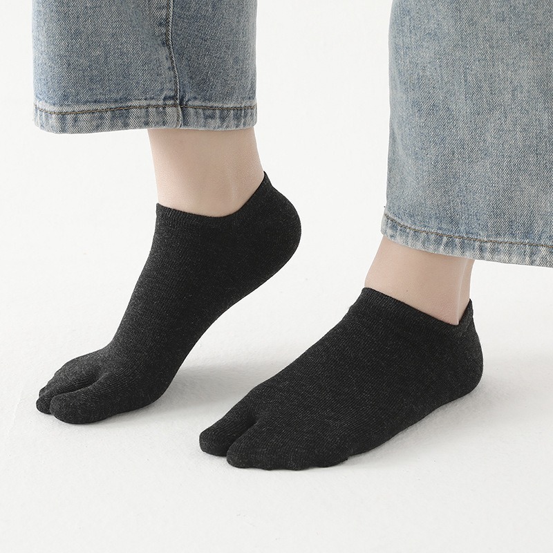 【Caramella】隱形襪 兩指襪 分趾襪 女生襪子 踝襪 男襪 船型襪 黑襪 SOCKS 棉襪 襪子 兩趾襪 素色襪-細節圖7
