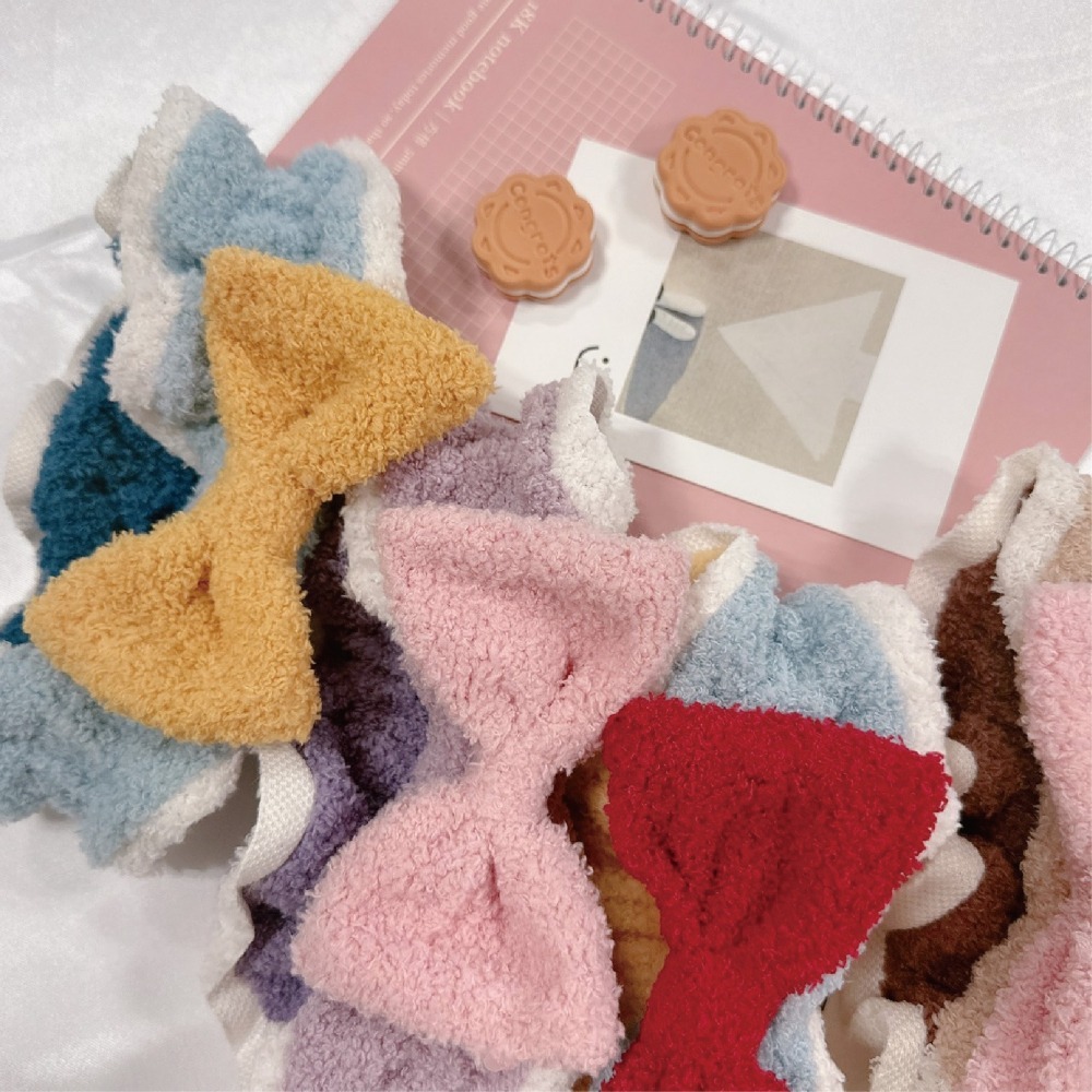 【Caramella】絨布 洗臉髮帶 公主 頭帶 髮圈 髮帶洗臉 可愛髮帶 髮帶髮箍 女生配件 髮帶 毛絨 造型髮帶-細節圖4