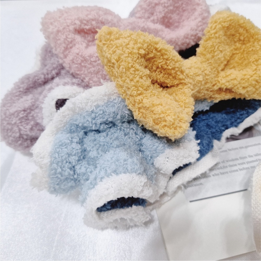 【Caramella】絨布 洗臉髮帶 公主 頭帶 髮圈 髮帶洗臉 可愛髮帶 髮帶髮箍 女生配件 髮帶 毛絨 造型髮帶-細節圖6