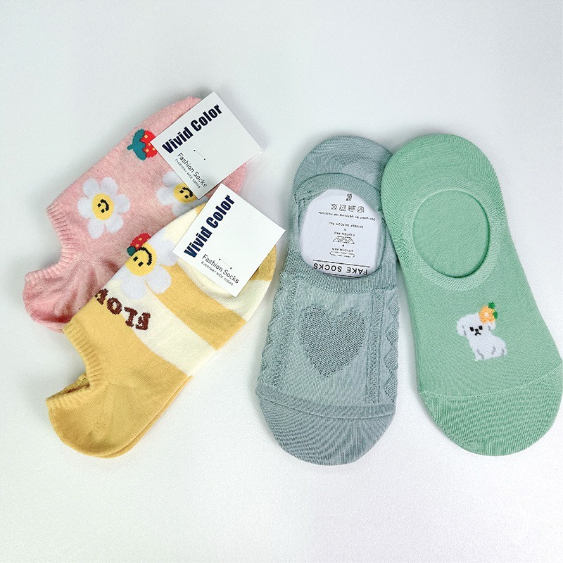 【Caramella】女生襪子 踝襪 隱形襪 愛心襪子 韓國襪子 短襪 SOCKS 狗狗襪子 襪子韓國 低筒襪  韓國襪-細節圖3