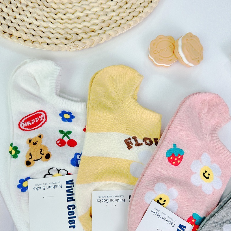 【Caramella】女生襪子 踝襪 隱形襪 愛心襪子 韓國襪子 短襪 SOCKS 狗狗襪子 襪子韓國 低筒襪  韓國襪-細節圖4