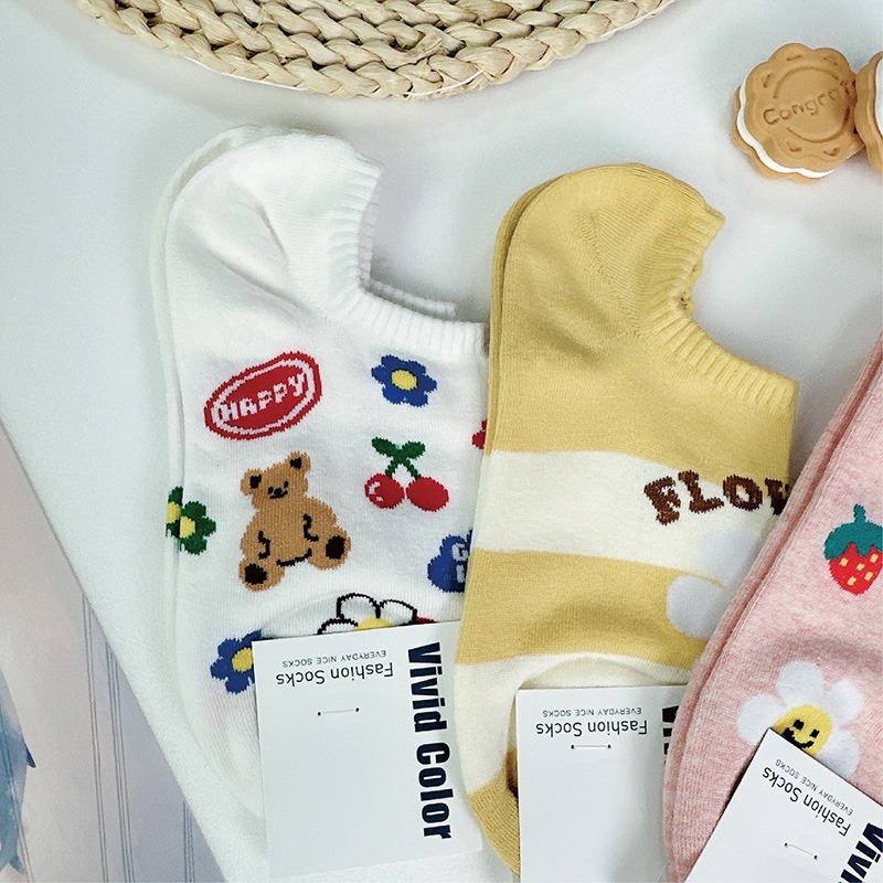 【Caramella】女生襪子 踝襪 隱形襪 愛心襪子 韓國襪子 短襪 SOCKS 狗狗襪子 襪子韓國 低筒襪  韓國襪-細節圖6
