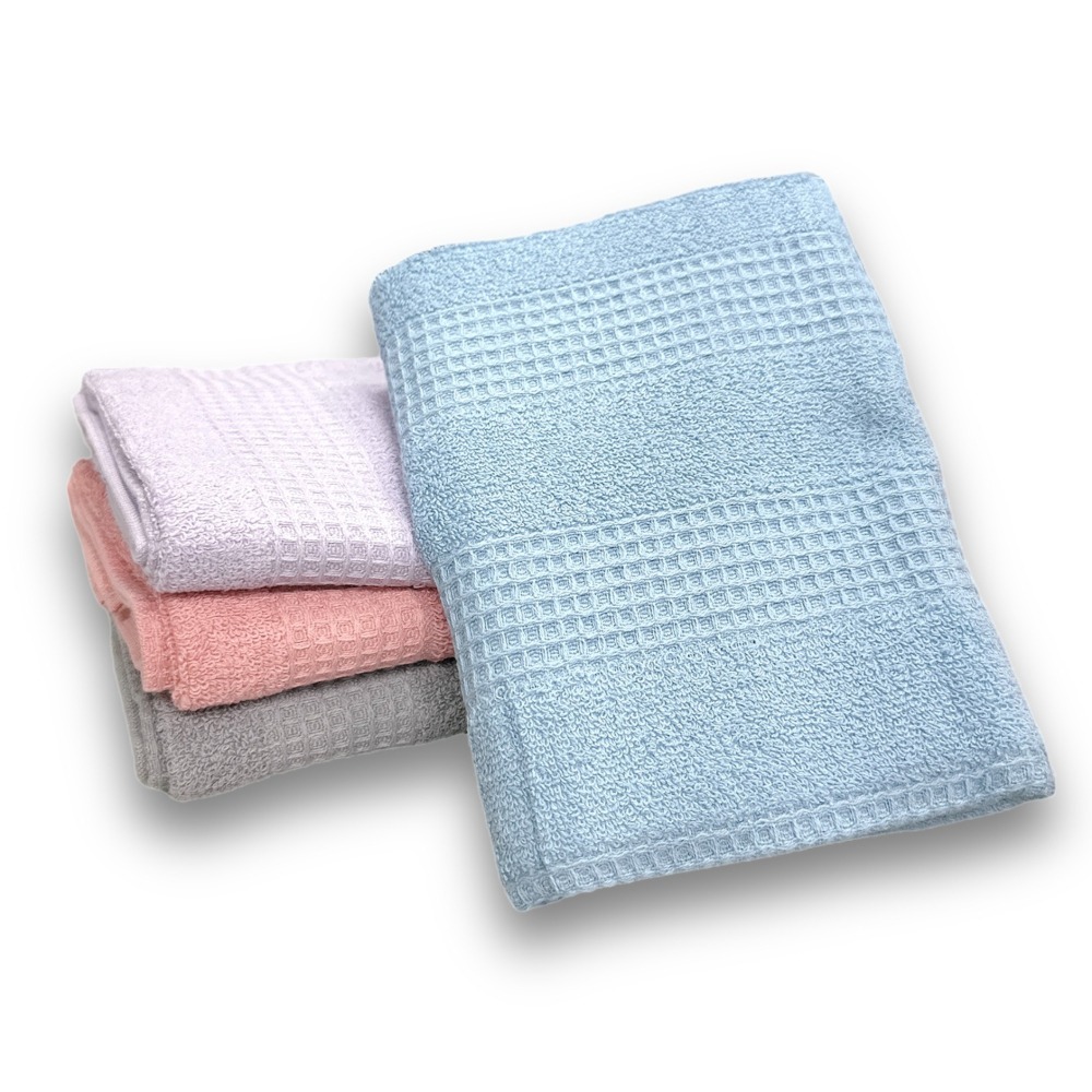 【Caramella】吸水浴巾 華夫格 擦手巾 浴巾 純棉毛巾 毛巾 大毛巾 吸水毛巾 華夫格毛巾 運動毛巾 純棉 健身-細節圖3