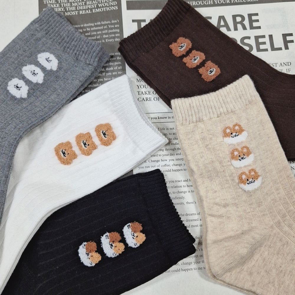 【Caramella】襪子韓國 襪子 韓國襪 中筒襪 薄襪子 可愛襪子 狗狗襪子 韓國襪子 襪子中筒襪 女生襪子 卡通襪-細節圖7