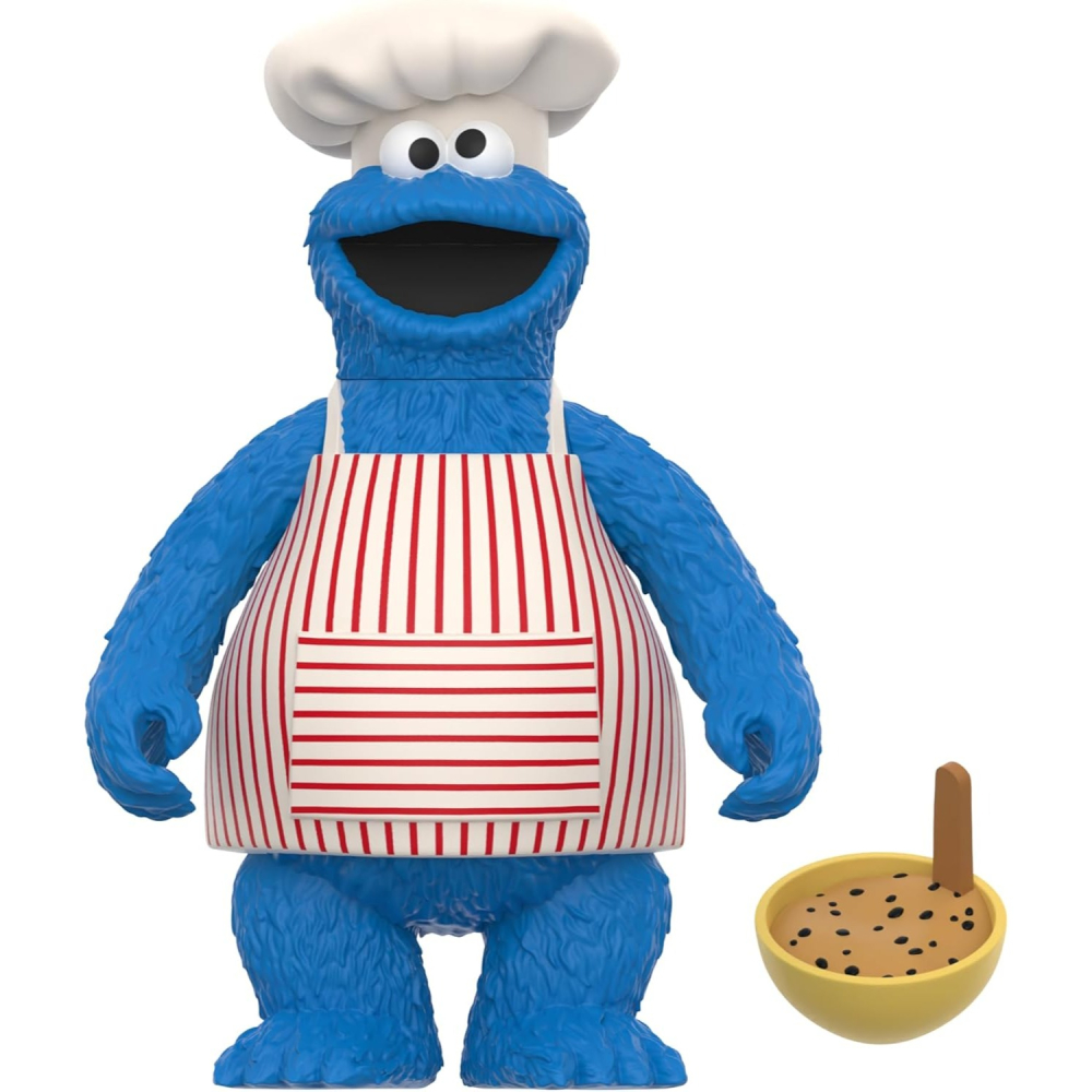 【幫長選物所】美版／Super7／芝麻街／Sesame Street／Cookie Monster／餅乾怪獸廚師-細節圖2