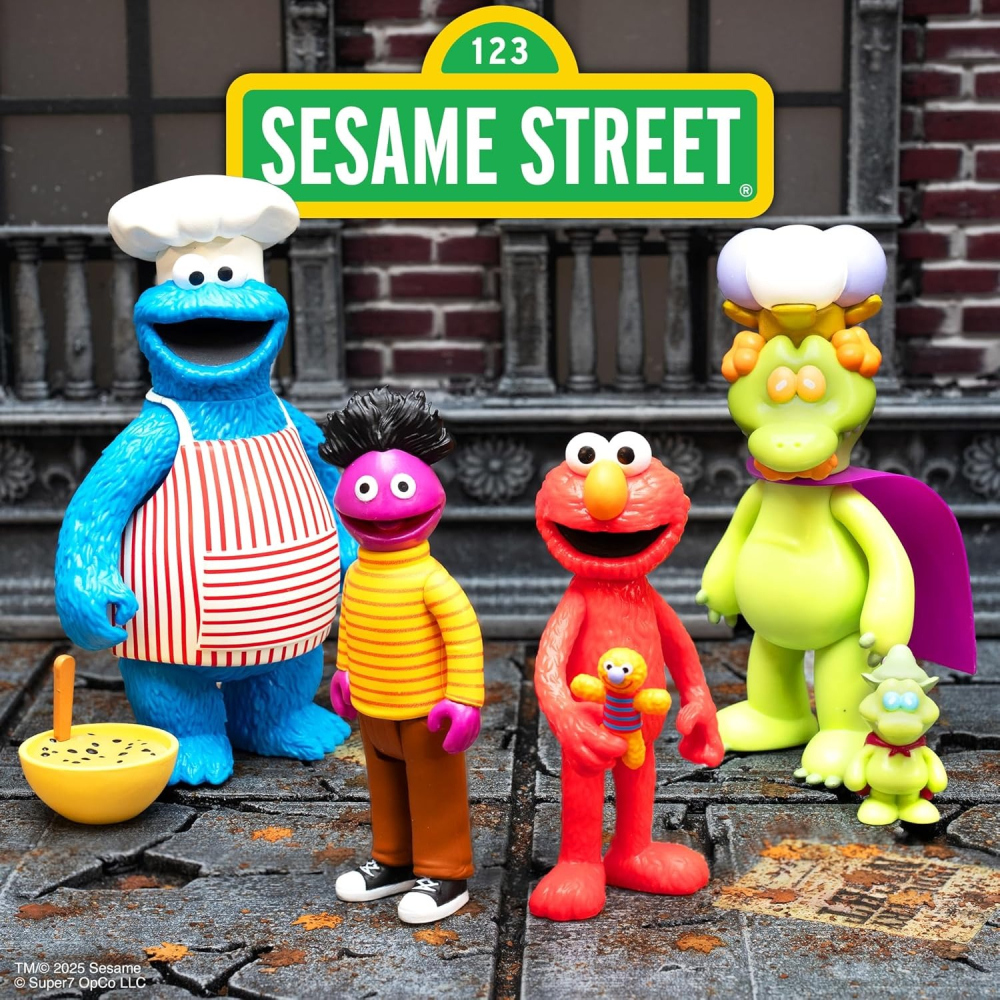 【幫長選物所】美版／Super7／芝麻街／Sesame Street／Cookie Monster／餅乾怪獸廚師-細節圖4