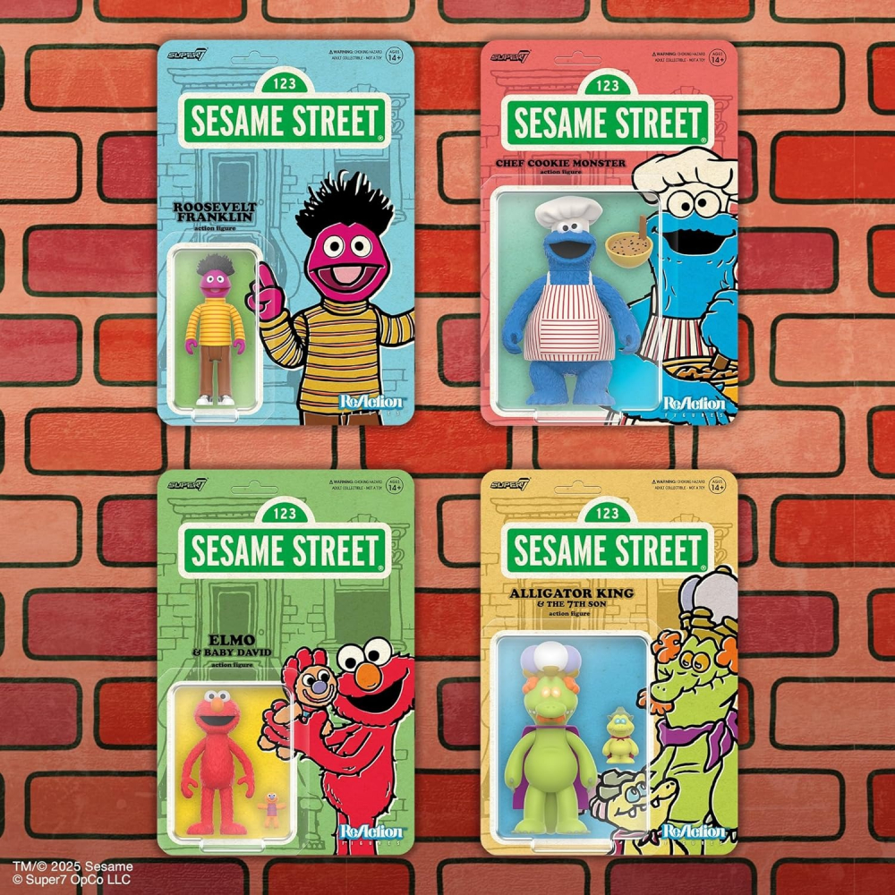【幫長選物所】美版／Super7／芝麻街／Sesame Street／Elmo／艾蒙／3.75吋吊卡-細節圖4
