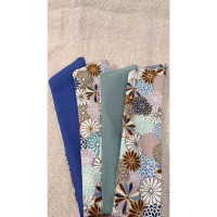 可塑形髮帶-日本風藍菊花