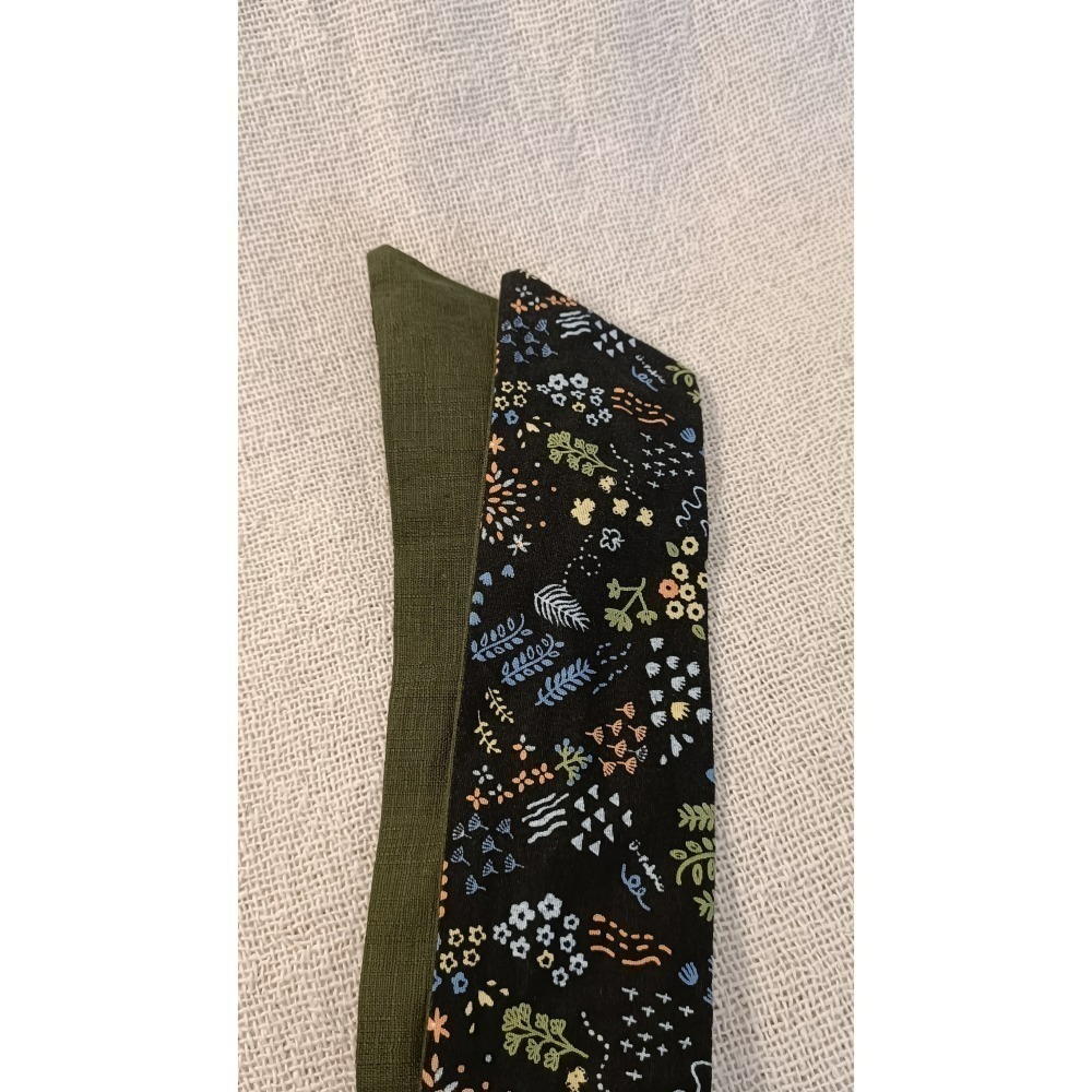 可塑形髮帶-田園花花草草黑-細節圖3