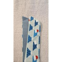 可塑形髮帶-淺藍富士山