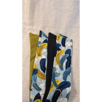 可塑形髮帶-黃色水彩揮畫