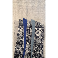 可塑形髮帶-藍大花瓣