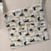 方形揹袋-貓咪毛線