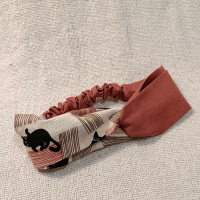 交叉款髮帶-貓咪毛線 S碼