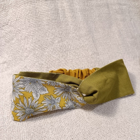 交叉款髮帶-黃向日葵 M碼