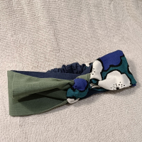 蝴蝶結款髮帶-六瓣大白花 M碼