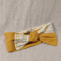 蝴蝶結款髮帶-蛋黃花 L碼