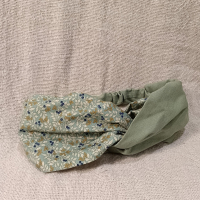 交叉款髮帶-藍色結果實 L碼