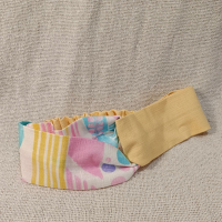 交叉款髮帶-幾何圖案水墨白 L碼