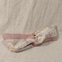 交叉款髮帶-粉雛菊 L碼