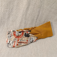 交叉款髮帶-昭和系廣告版 M碼