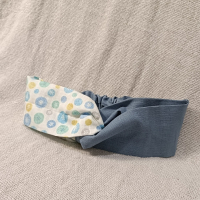 交叉款髮帶-薄荷雪花 M碼