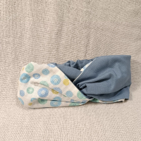 交叉款髮帶-薄荷雪花 M碼