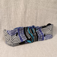 交叉款髮帶-幾何圖案水墨黑 M碼