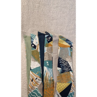 可塑形髮帶-橘不規則拼貼