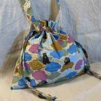 大肩揹束口袋-雲朵熊